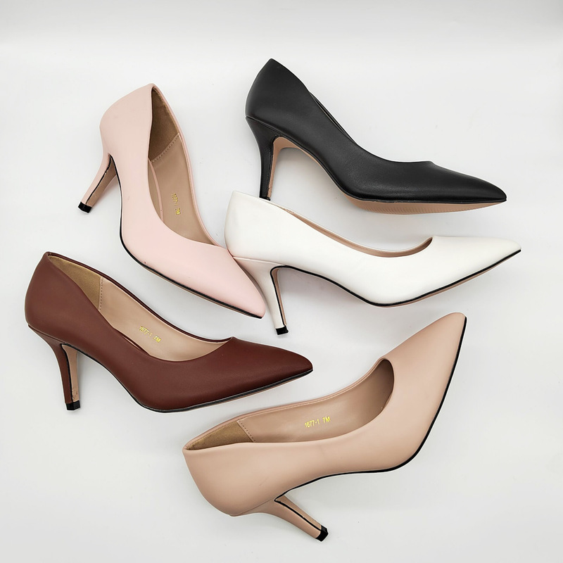 2023 New Pointed Toe French High Heels with Thin Heels and Shallow Vamp for Professional Fashion Cross-Border Trade, Women's Single Pointed Toe Thin Heels 2023 New Pointed Toe French High Heels with Thin Heels and Shallow Vamp for Professional Fashion Cross-Border Trade, Women's Single Pointed Toe Thin Heels