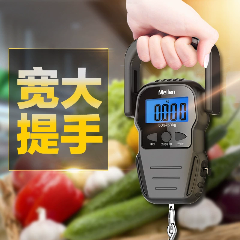 Оптовая продажа портативных электронных весов для домашнего использования, портативное устройство для взвешивания продуктов и рыбы, пружинные весы на 50 кг, хит продаж для трансграничной торговли