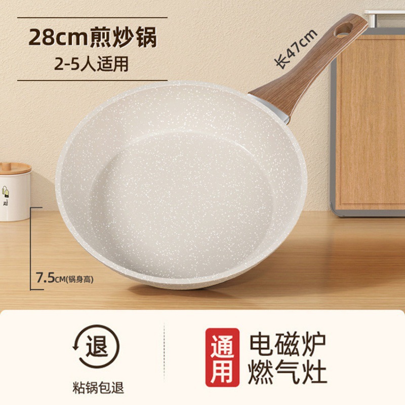 28CM 프라이팬(뚜껑 없음)(2~5인용)