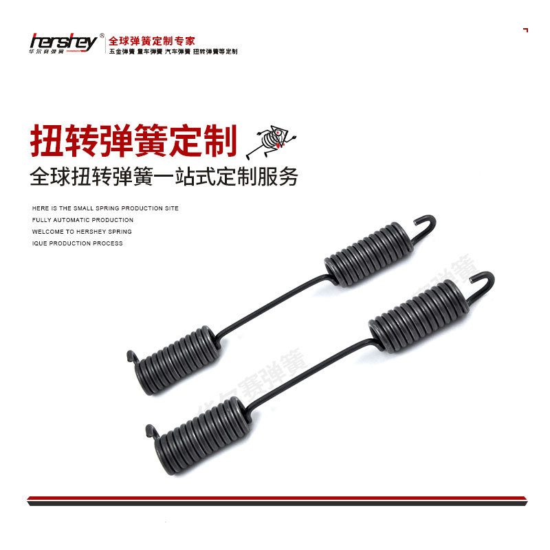 厂家供应医疗器械弹簧 耐高温双钩扭转弹簧拉簧来图来样生产