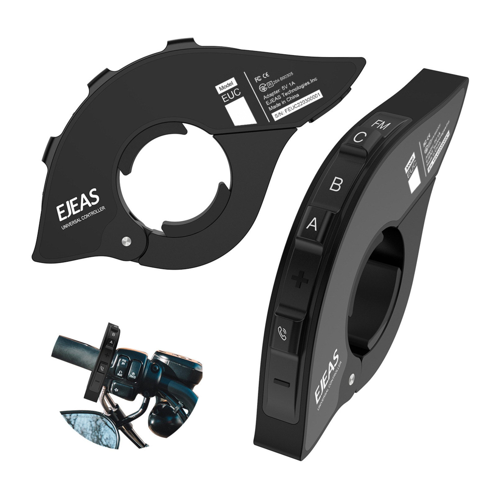 Ejeas Original V6Pro+V4Plus Motorcycle Helmet Bluetooth Headset Helmet Intercom Headset Clip Set