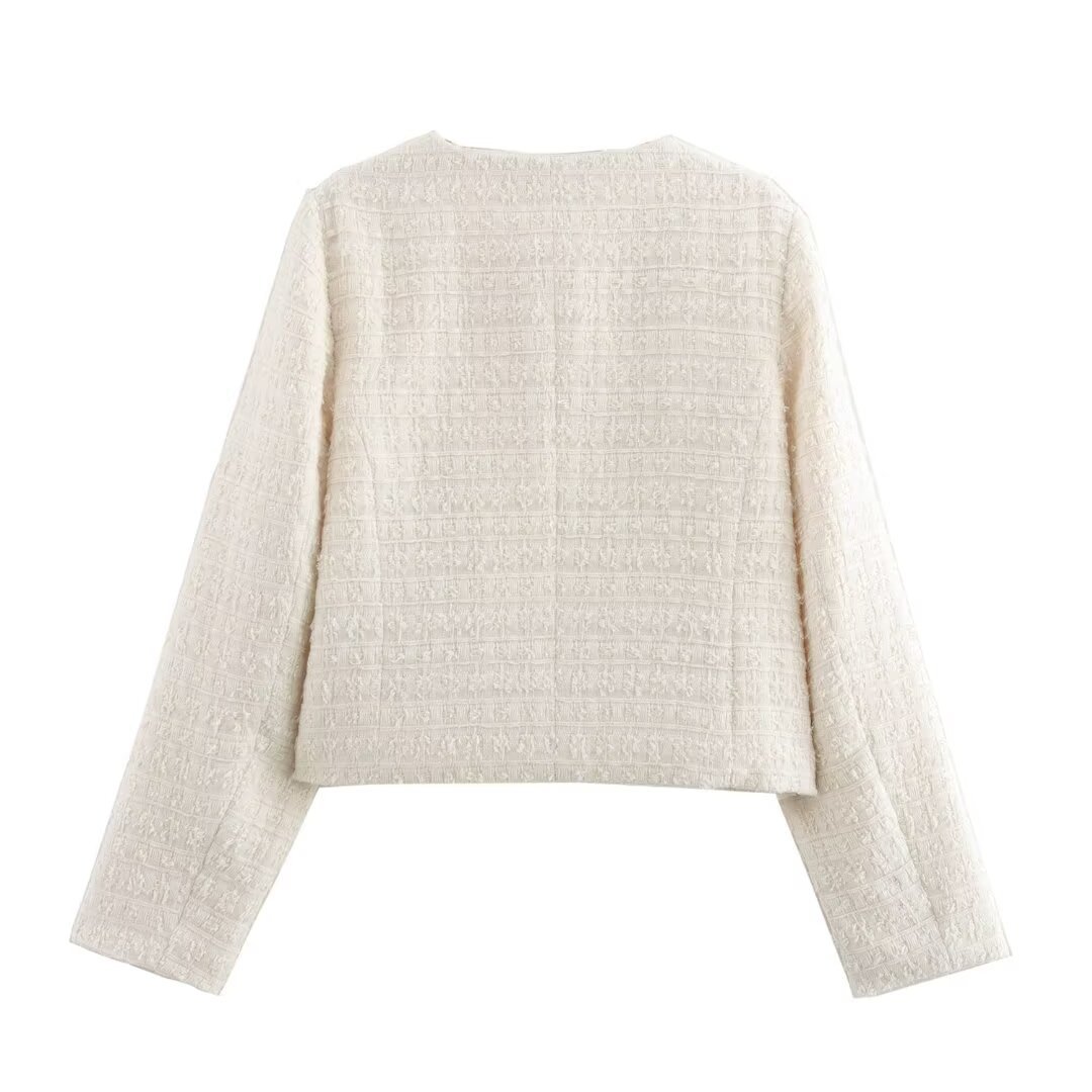 Γυναικεία ρούχα 2024 φθινόπωρο και χειμώνας νέο στυλ μοντέρνο μικρό άρωμα χοντρό κοντό μπουφάν_voghion.com