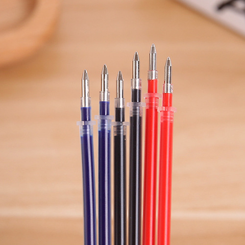 Manufacturer wholesale gel pen refill full needle tube bullet 0.5mm red blue black 0.38 replacement refill direct sales