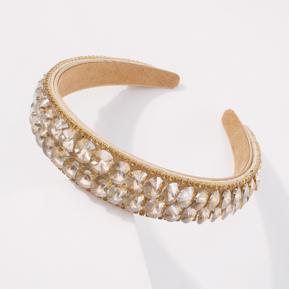 Fashion Wide-brimmed Alloy Diamond Headband display picture 8