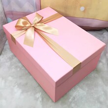 粉红色纸盒高档特超大号长方形围巾旗袍西装礼品婚纱鞋包包礼物盒