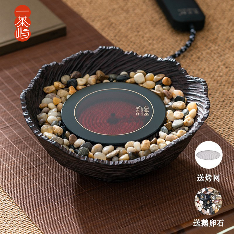 围炉煮茶家用室内全套煮茶壶一套煮茶器煮茶炉电陶炉烤茶工具插电