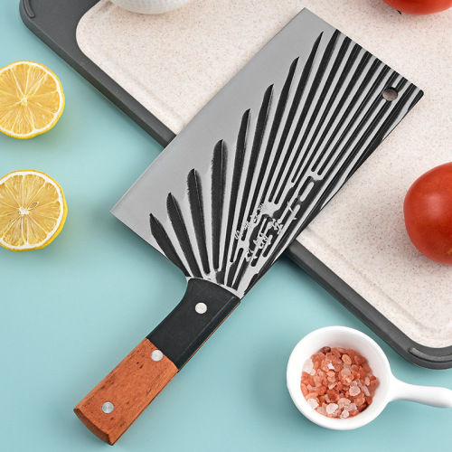 Hand-forged kitchen knife for home cooking, chef's style, dual-purpose for chopping and slicing, ultra-fast and sharp, specialized for cutting vegetables and bones