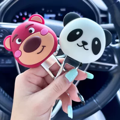 Car Safety Belt Clip, Rear Seat Belt Fastener, Cute Car Interior Decoration Accessories