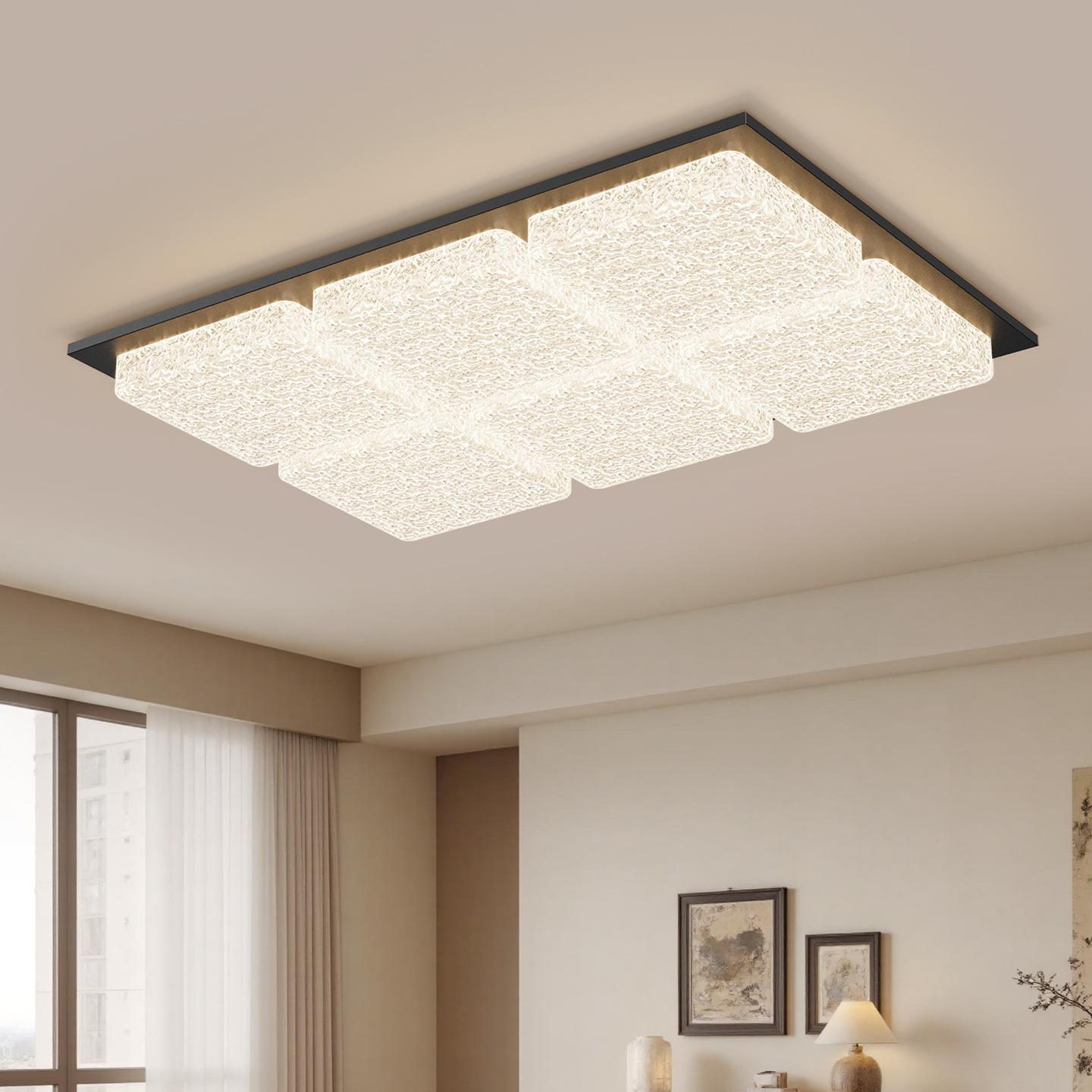 Luz de techo de la sala de estar de estilo medieval retrógrado de espectro completo retrógrado de lujo ligero italiano de alto nivel Zhongshan lámparas 293L