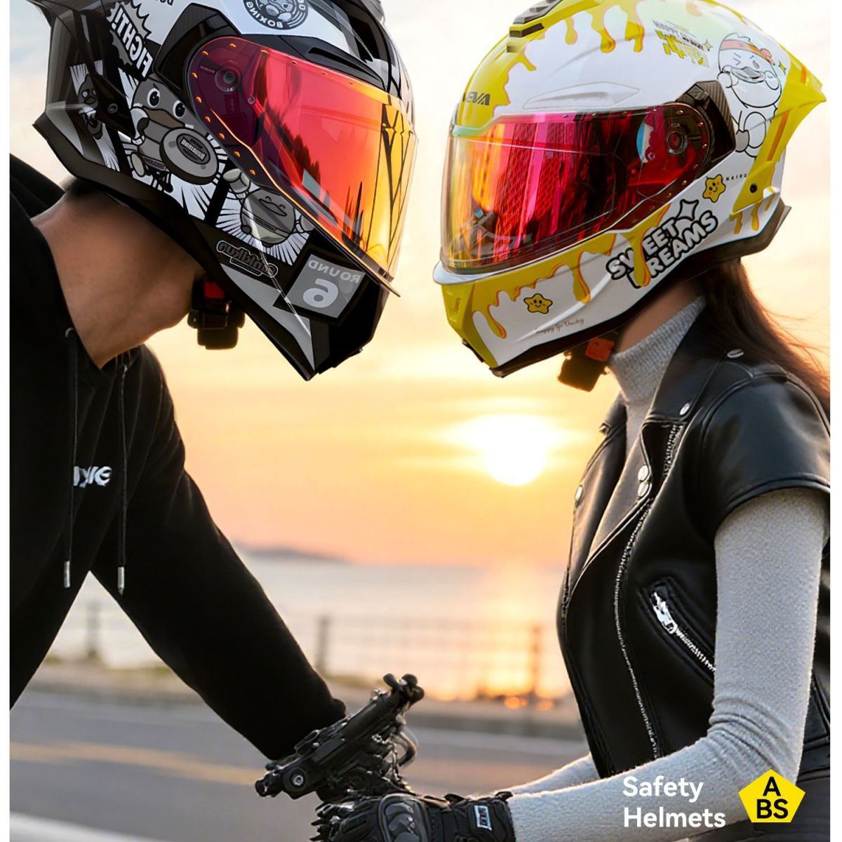 3C Certified Motorcycle Helmet Couple Full Helmet Scooter Bluetooth Helmet