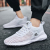 Breathable white casual footwear for leisure, sports shoes, hair mesh, plus size, wholesale