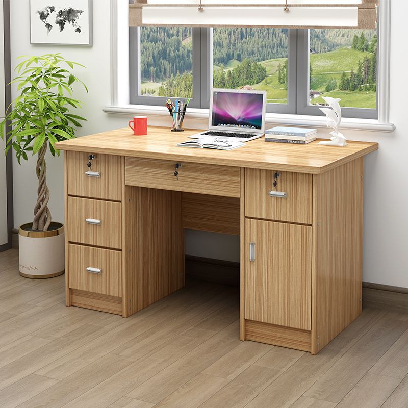 Simple Modern Office Desk with Lock and Drawer, Student Writing Desk, 1.2m Desktop Computer Desks, Small Bedroom Desk Simple Modern Office Desk with Lock and Drawer, Student Writing Desk, 1.2m Desktop Computer Desks, Small Bedroom Desk