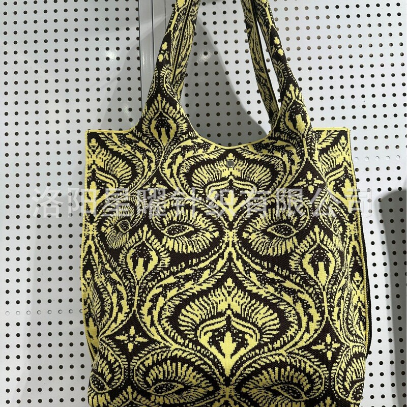 New Style Women's Casual Retro Bag, Fashionable Bag, Large Capacity Fly-Knit Shoulder Bag, Stylish Handbag, Enhances Your Elegance New Style Women's Casual Retro Bag, Fashionable Bag, Large Capacity Fly-Knit Shoulder Bag, Stylish Handbag, Enhances Your Elegance