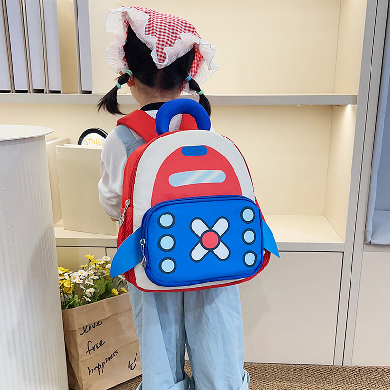 Mochila infantil transfronteriza de dibujos animados, nueva mochila preescolar transpirable para niños de 3 años y 5 años.