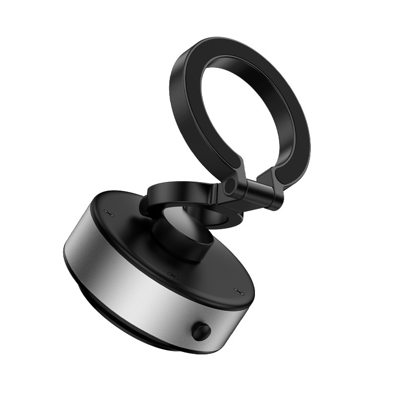 D1 soporte de succión magnética de vacío ventosa de control central de automóvil soporte de teléfono móvil plegable giratorio soporte de teléfono móvil montado en automóvil