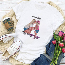 短袖2024春季女装新款T恤短袖时尚母子系列印花速卖通短袖T-shirt