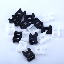 马鞍型塑料扎带固定座电缆固定线夹子HC-0/HC-2/螺丝束线座固线器