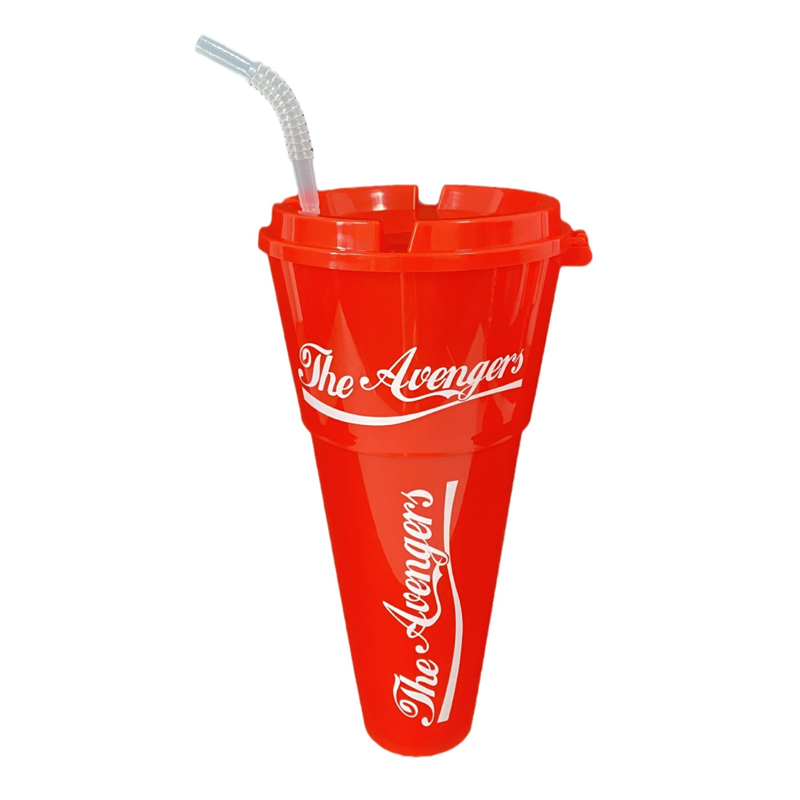 Taza de paja de plástico creativa, palomitas de maíz, pollo frito, taza de cola, taza de refrigerio, festival de alimentos, dos usos, nueva taza de cola grande en línea