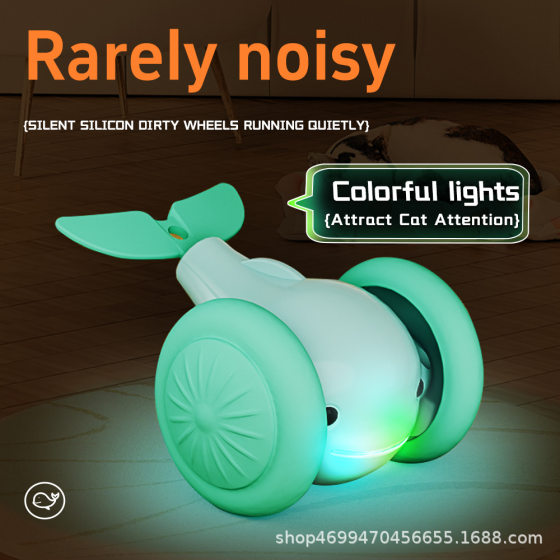 Cat Toy Smart Electric Whale Cat Car Self-Hi Pet Car Automatic Cat Self-Hi Toy Car