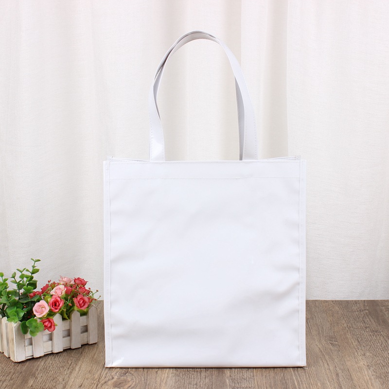 厂家批发制作手提袋pvc时尚塑料手提包网红ins风白色拉链袋手提式