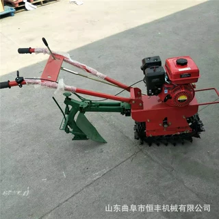 出口非洲小红牛链轨微耕机 独轮多功能矮架开沟松土施肥犁地机
