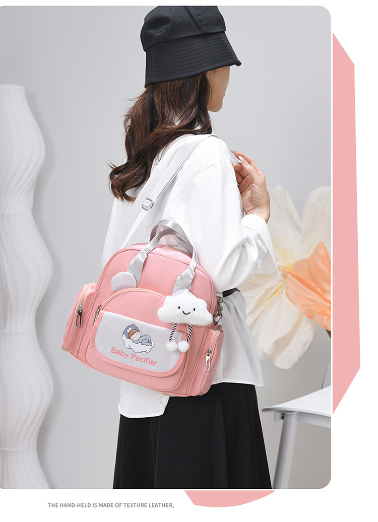Cartoon lightweight outdoor mommy bag, hand-held backpack, multi-functional outdoor single-shoulder casual and versatile crossbody bag undefined