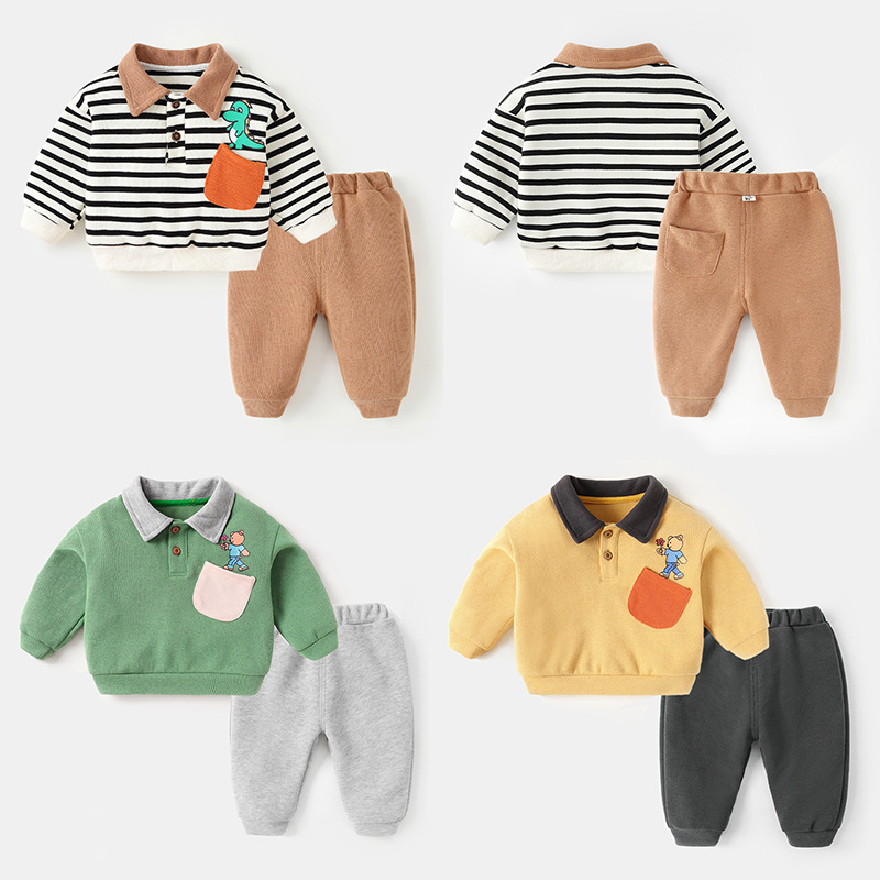 Baby's Autumn Clothes suit Clothes Boys Autumn 2-3 Years Old Children's Long Sleeve Sweatshirt Women's Baby Children's Clothes Spring and Autumn Men's