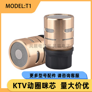 KTV wireless wired microphone professional microphone core anti-howling moving coil voice head microphone microphone microphone core universal microphone T1
