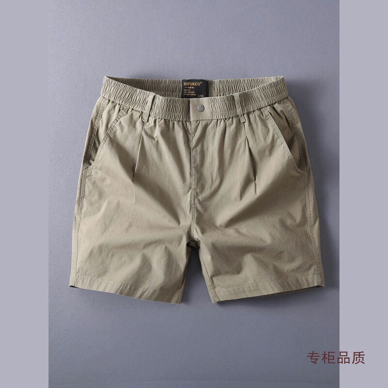 Foreign trade original order Tailstock Summer Tooling Shorts Three-point Pants Men's Cotton Loose Casual Stretch Four-point Pants Men