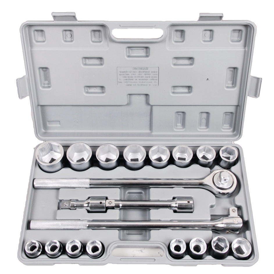 厂家直供 21件套 3/4重型套筒扳手组套 汽修套筒 六角 12角