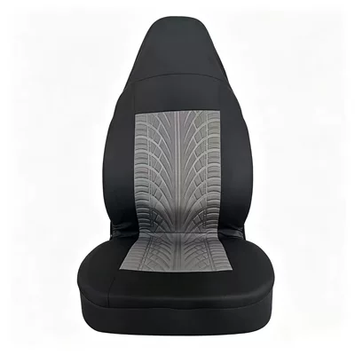 Universal seat cover cover, exclusively for cross-border foreign - high-back-tire-pattern-gray-2-piece-set-30206