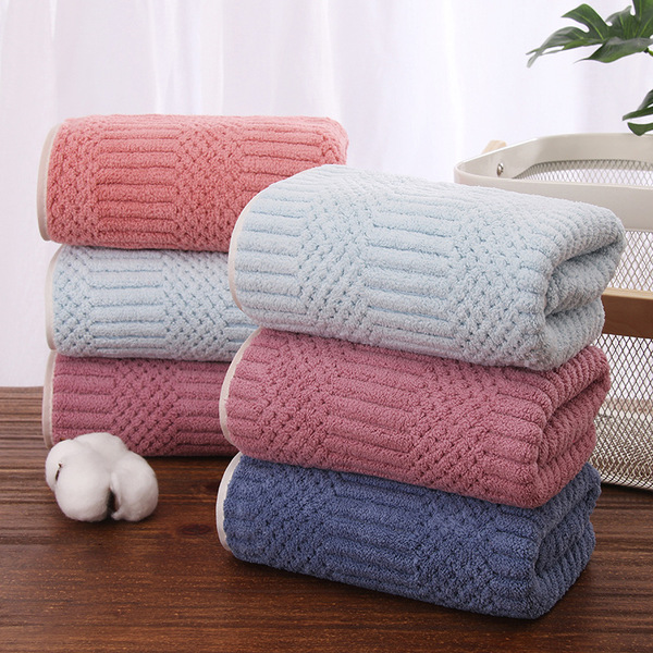 Coral beach quick dry bath towel for home use