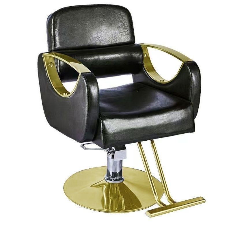 Silla de peluquería especial de salón de peluquería en línea silla de peluquería se puede invertir elevación giratoria corte de pelo de alta gama silla de reclinación