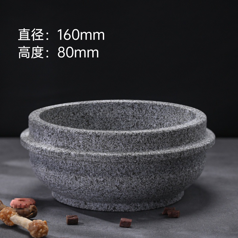 참깨회색심화돌그릇 직경 16cm