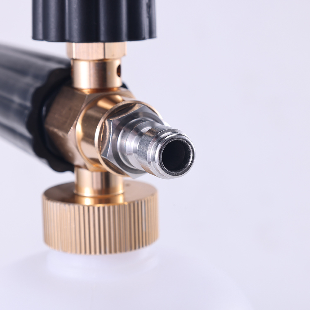 No. 0 semi-aluminum PA foam pot high-pressure cleaning car water gun spray pot with 1/4 quick connector, large capacity, specialized for car washing