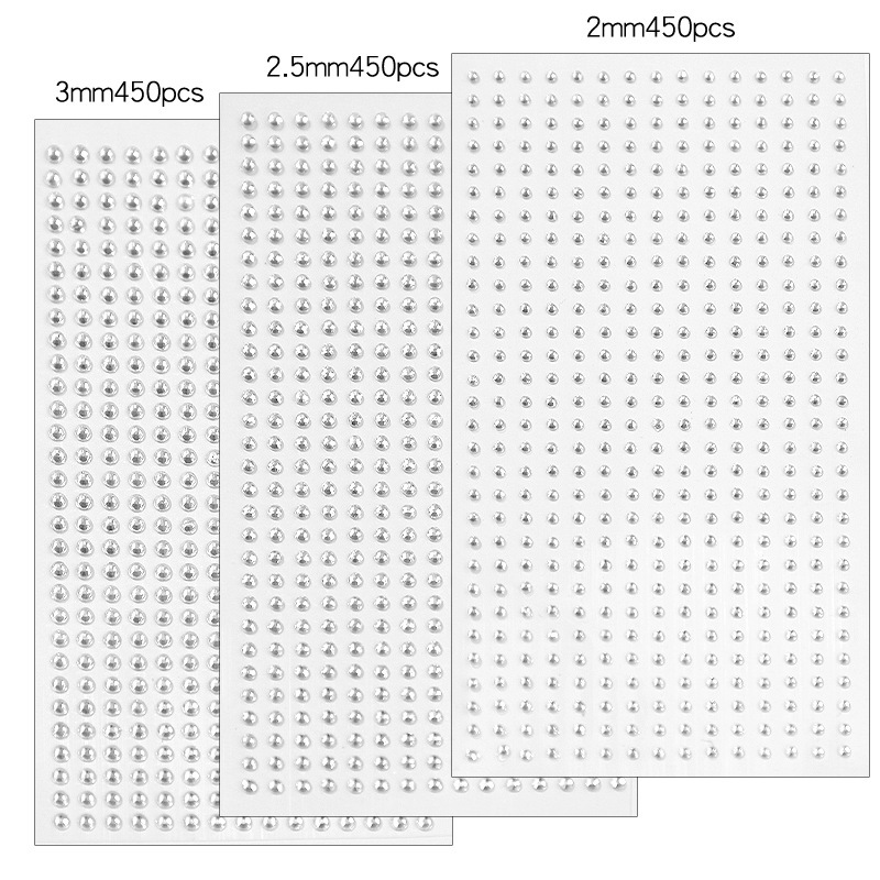 2/2.5/3/4mm three diamond sticker mountain root broken diamond tear mole makeup very fine eye silver diamond stage performance