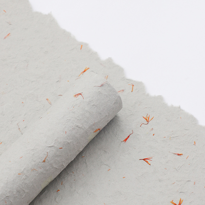 pétalos desgarrados mano Dongba papel embalaje de flores de alta textura materiales hechos a mano papel de envoltura de flores plantas creativas papel de arte al por mayor
