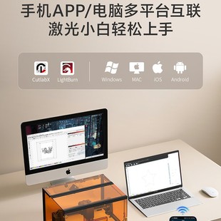 K15 Small Laser Engraving Machine with Protective Cover Multi Module Connection Camera Positioning
