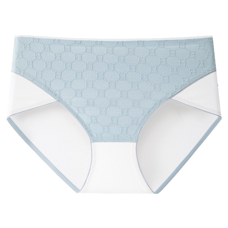 Algodón de las mujeres Mediados de cintura antibacteriano entrepierna triángulo pantalones cortos cabeza de algodón transpirable niñas más tamaño ropa interior sin costuras