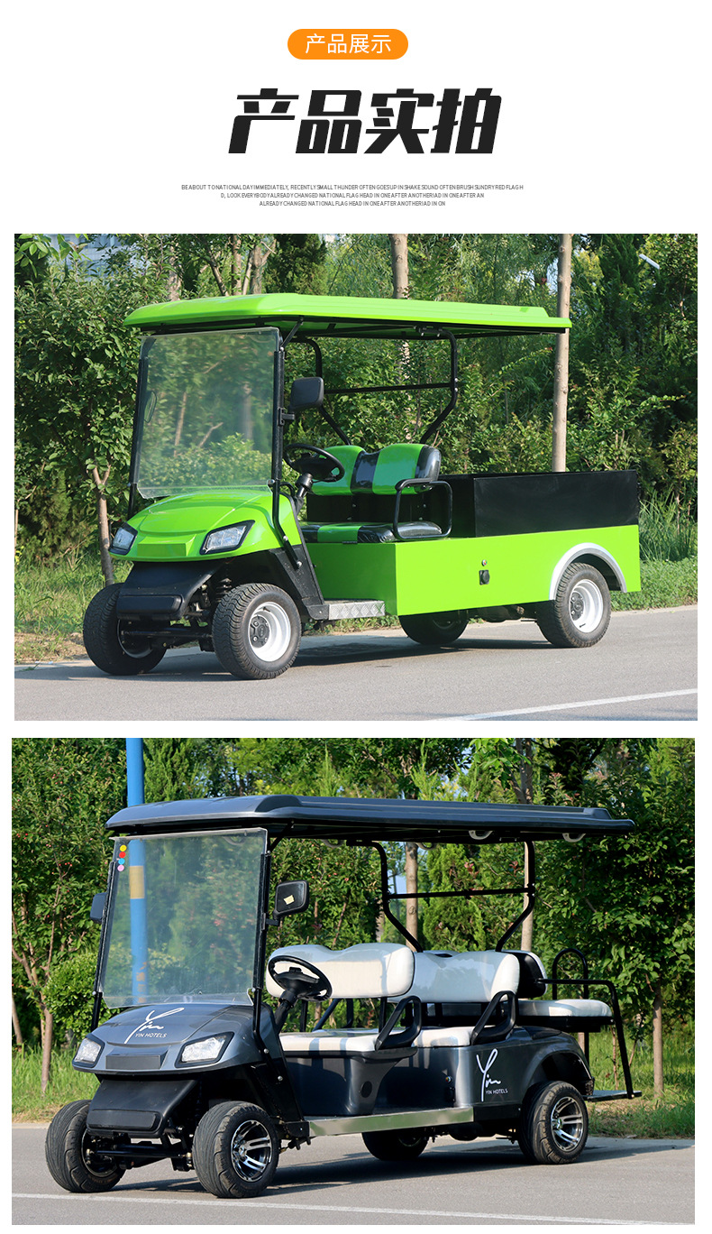 Golf Cart Export Quality Hotel Resort Shuttle Bus Convertible Off-Road Electric Vehicle Sightseeing Car