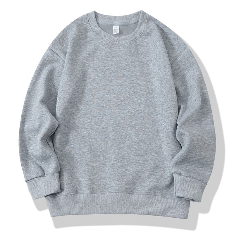 Suéter de color sólido para niños otoño y invierno ropa infantil de manga larga camisa en blanco fábrica de ropa de jardín de infantes logotipo de impresión spot