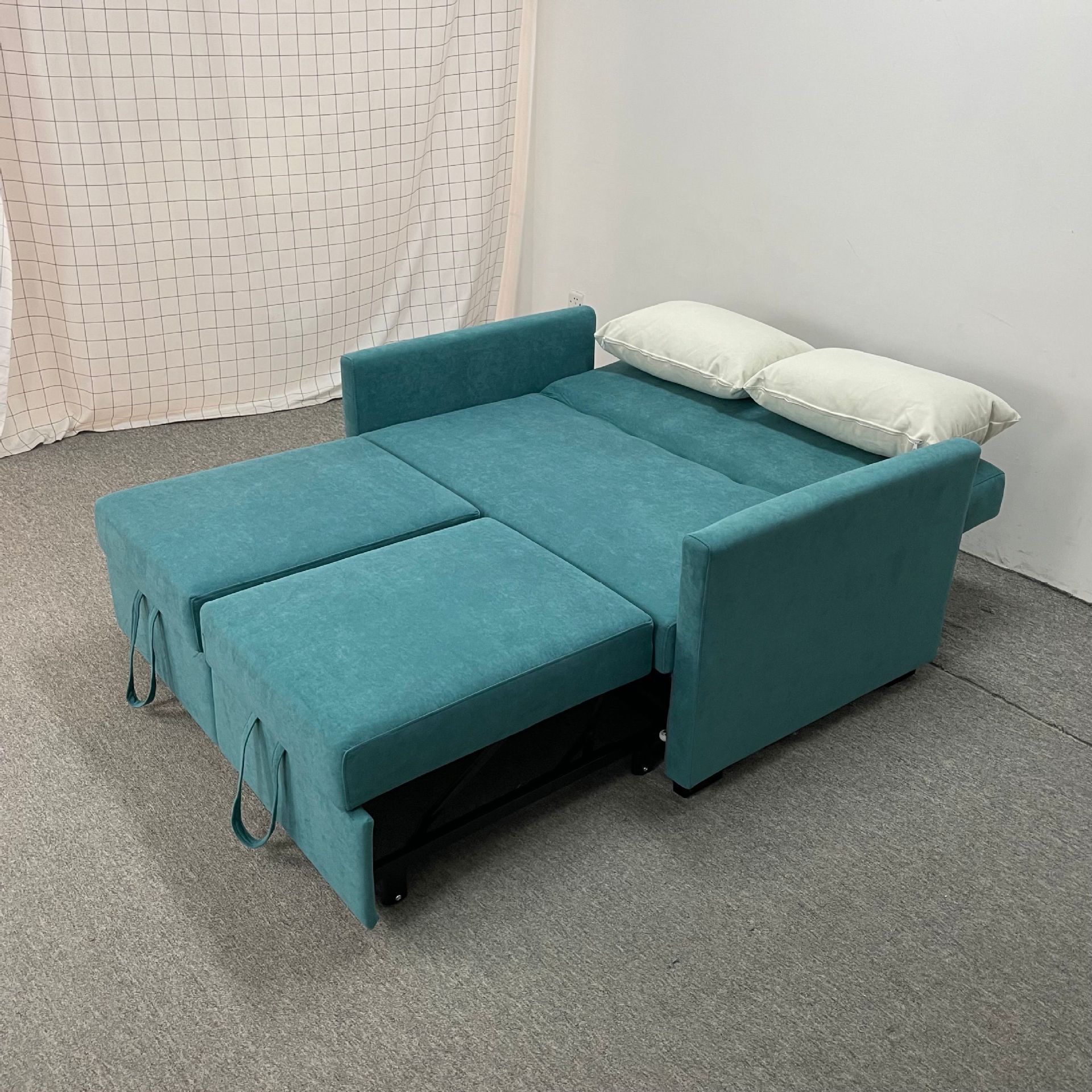Sofá cama de seda multifuncional de tecnología de casa pequeña anti-gato agarración apartamento de sala de estar plegable peinado