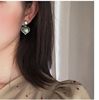 Retro small earrings, silver needle, simple and elegant design, silver 925 sample, internet celebrity