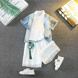 男童汉服夏装2026中国风唐装国学服古装表演服六一儿童演出服套装