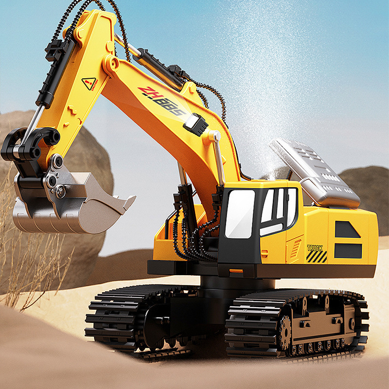 Alloy Version Remote Control Excavator Toy Car Boy Artificial Electric Excavator Excavator Engineering Vehicle Toy Car Stall