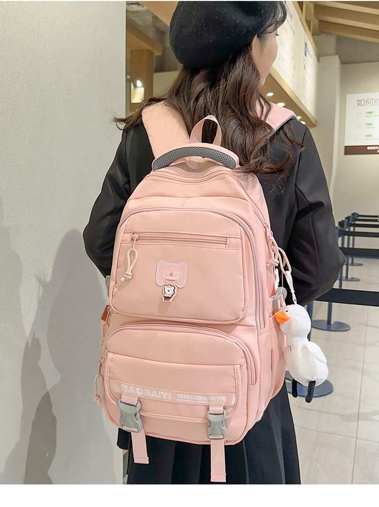 Exquisite schoolbag, large-capacity lightweight backpack for both men and women, backpack for 2024 junior high school, senior high school and college students, for commuting undefined