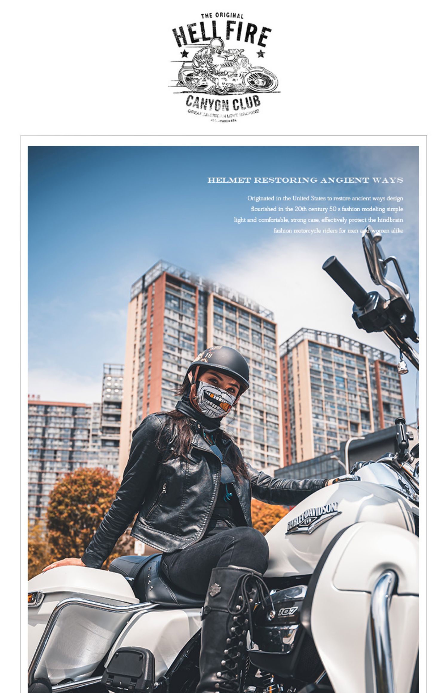 VDAY Marvel Retro Helmet, Electric Motorcycle Helmet