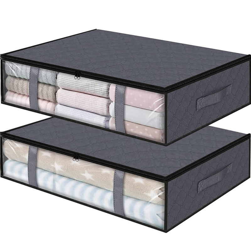 Amazon transfronteriza plegable edredón ropa a prueba de polvo caja de almacenamiento bolsa de organización cama inferior edredón bolsa de almacenamiento