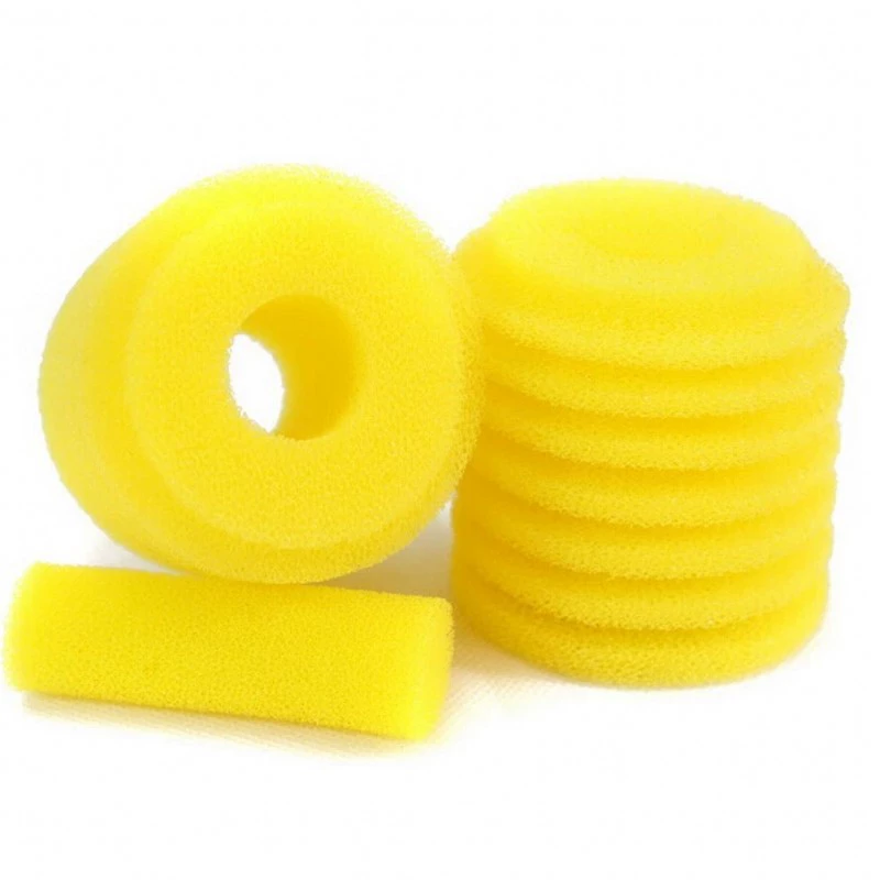 Замена хлопка круглый желтый фильтр хлопок Биохимический хлопок для фильтра аквариума