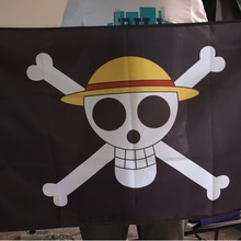 批发 60 x 90 cm 海贼王旗帜海盗旗 草帽路飞旗 高品质